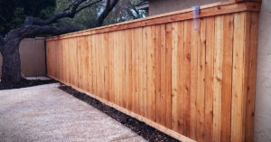 6' Privacy Wood Fence W Cap & Trim Bottom Board 2