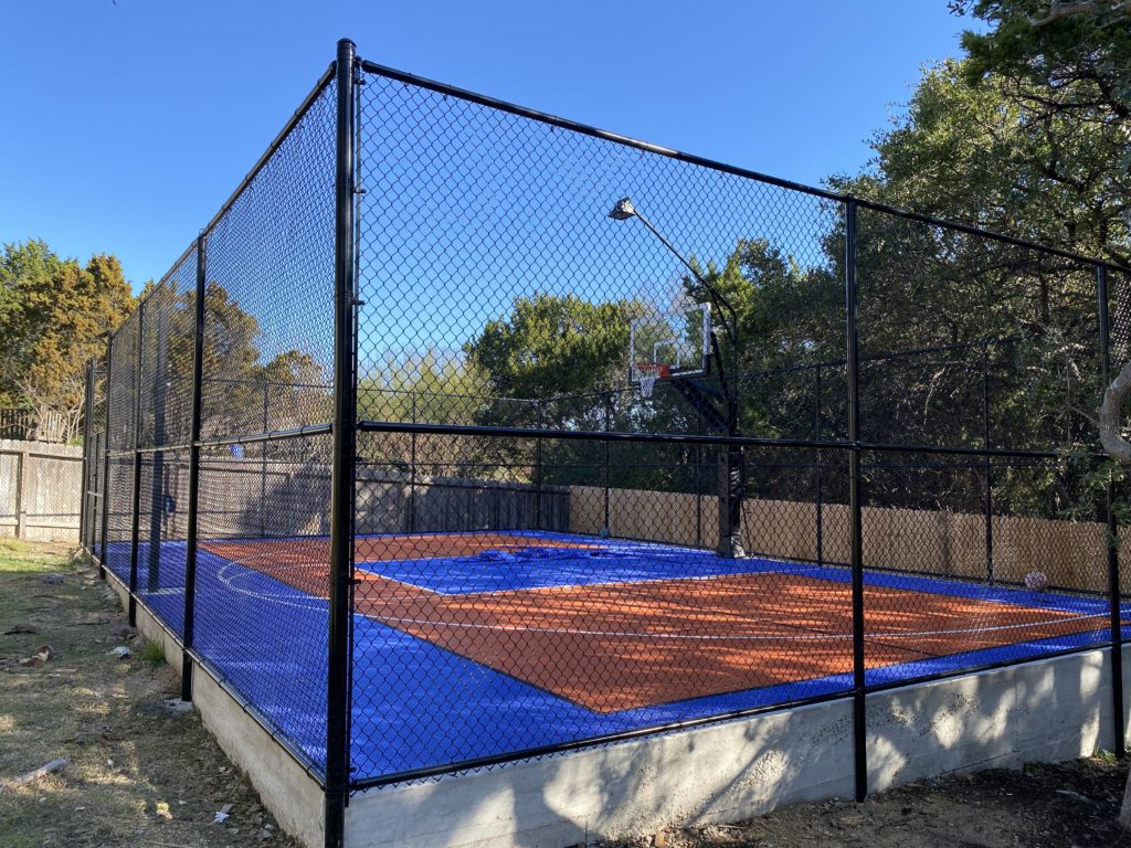 Black Vinyl Basketball Court 2