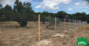 Fence Company San Antonio Cedar Log Barkless Fence With Wire