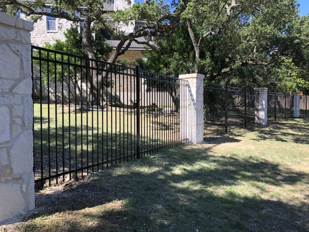 Iron Fence With Columns