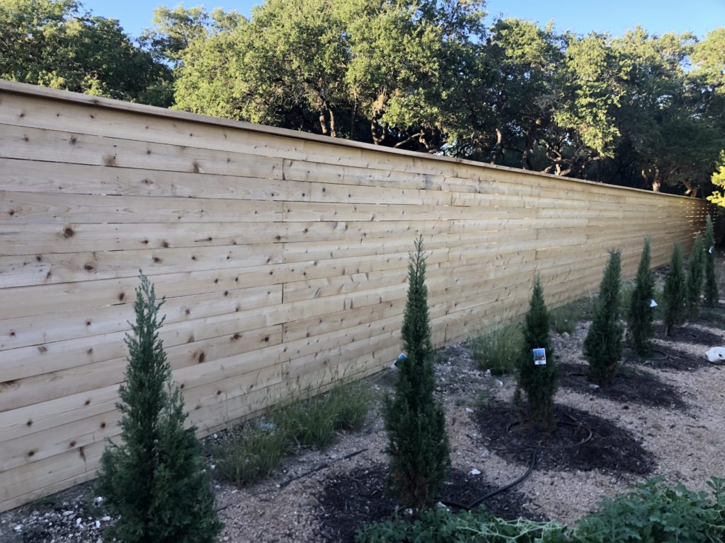 Privacy Wood Fence Horizontal