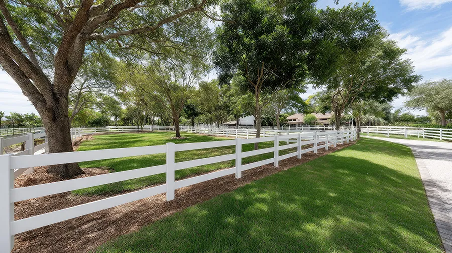 New wooden perimeter fence installed—example of homeowner fence allowed by Texas SB 1588 law